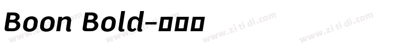 Boon Bold字体转换